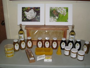 The were all the items that Cathy entered in the State honey Show this year, except for the photo on the right which was entered by her Mother.